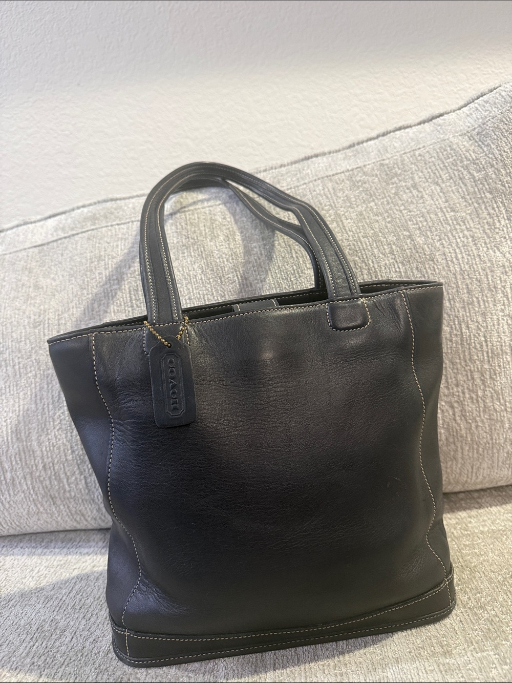 Vintage Coach 9305 Bleeker Leather Bucket Tote Bag
